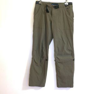Eastern Mountain Nylon Olive Green Hiking Pants Size 6-R